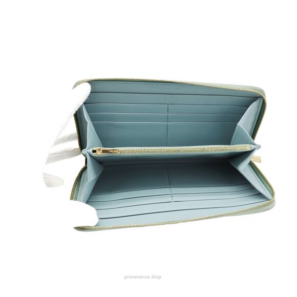 🔴 Celine Multifunction Zip Wallet - Sky Blue/Red - Picture 7 of 7